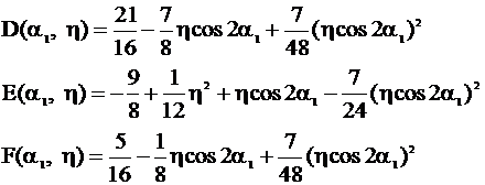 Coefficients D, E, and F