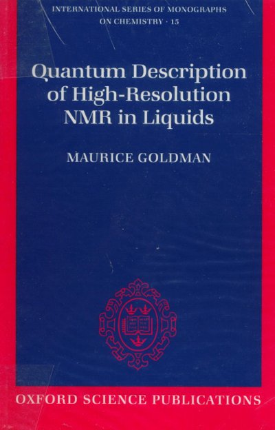 Quantum Description of High-Resolution NMR in Liquids