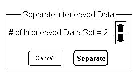 Separate interleaved data panel