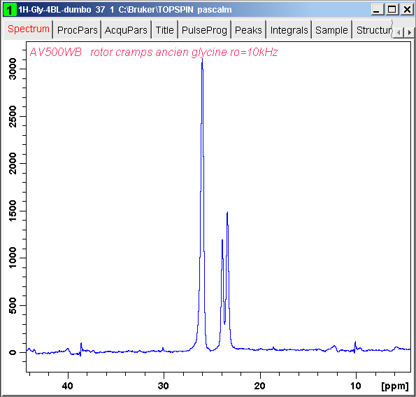 1H glycine windowed dumbo spectrum