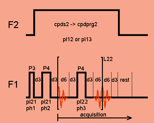 High power decoupling Carr-Purcell-Meiboom-Gill echo train for topspin2.1